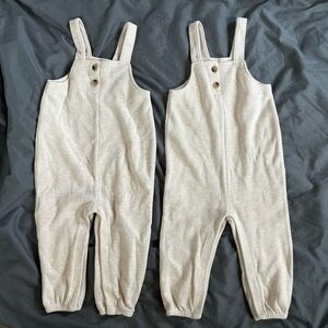 Bundle of two old navy knit overalls